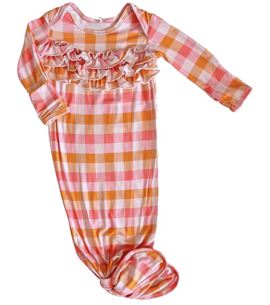 RR Pyper Plaid Knot Gown