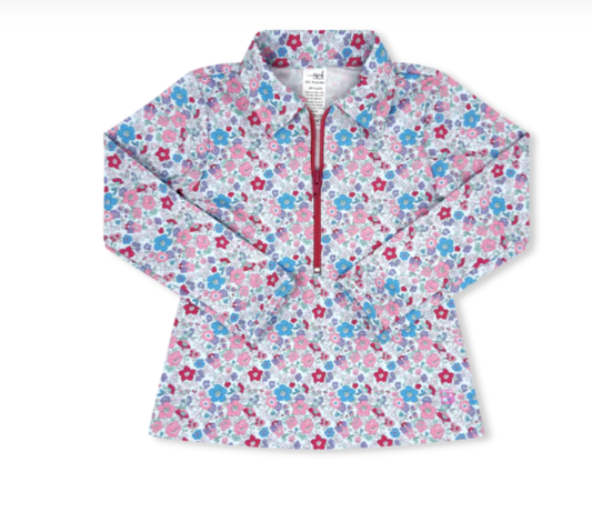 SF Bloomberry Floral Heather Half Zip