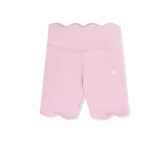 SF Cotton Candy Pink Kiley Scallop Biker Short