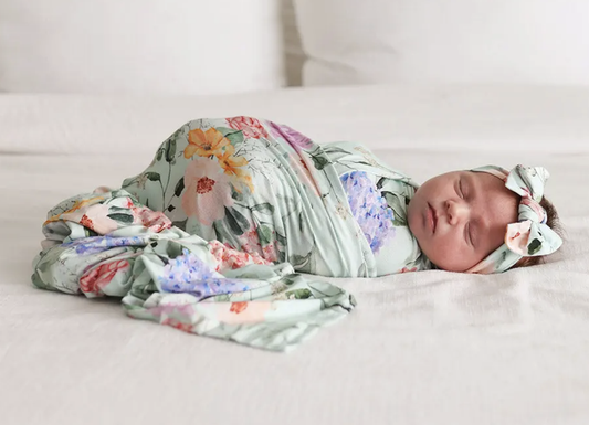 Posh Peanut Erin Swaddle & Headwrap Set