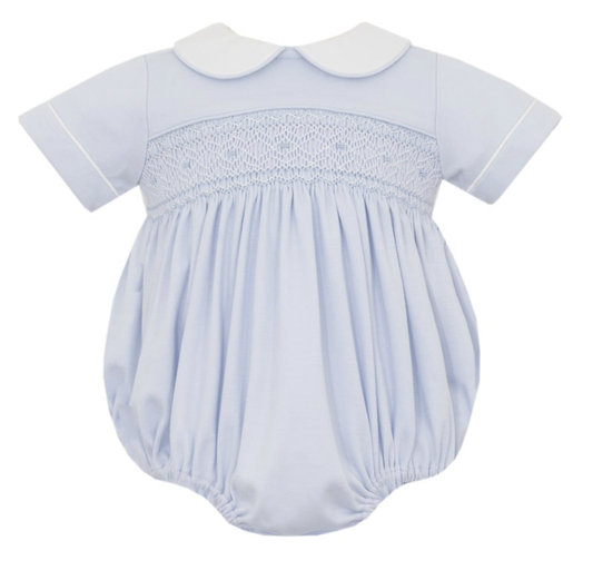 Petit Bebe Thomas Blue Smock Bubble