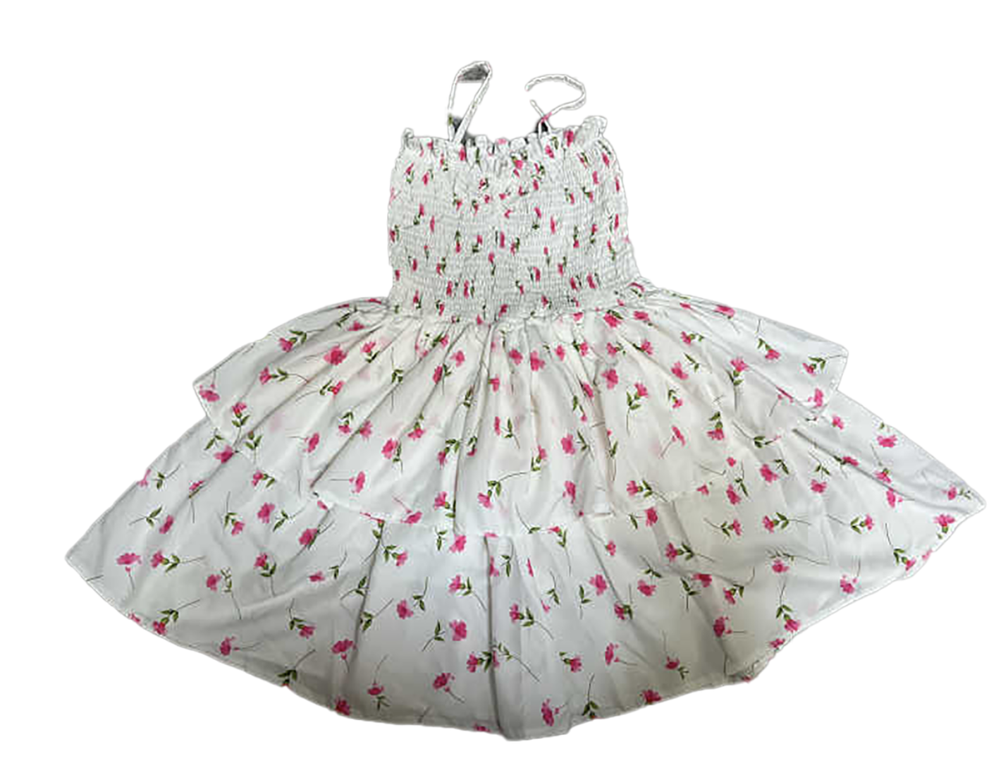 TS Ditzy Print Tiered Dress