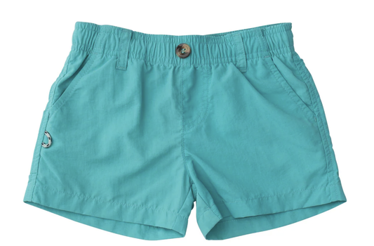 Boys Outrigger Performance Short Jaded Green
