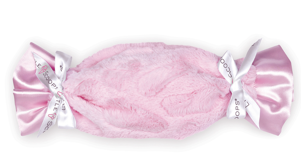 Little Scoops Pink Receiving Blanket