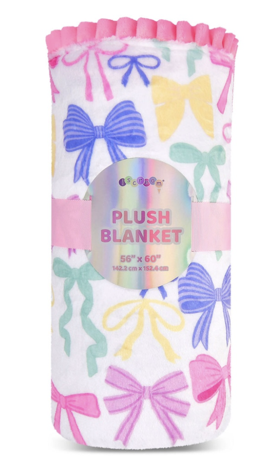 Pretty Bows Plush Blanket