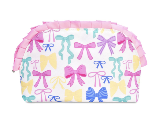 Pretty Bows Oval Cosmetic Bag