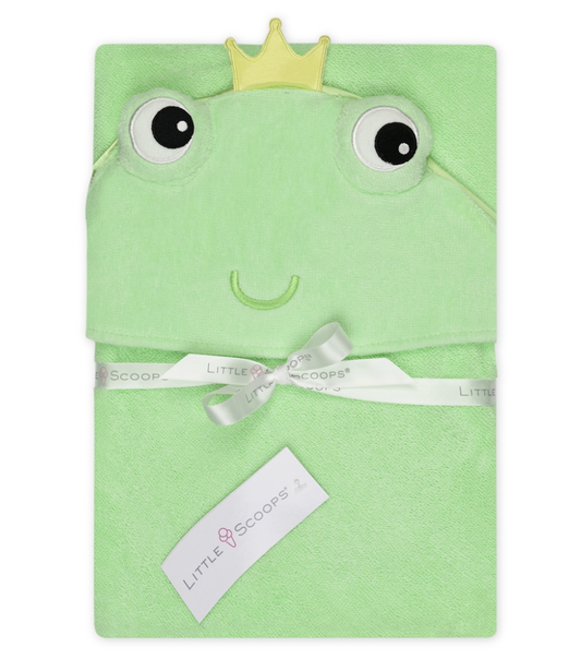 Little Scoops Frog Hooded Towel