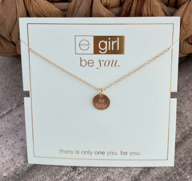 Egirl Be You Gold 14" Necklace