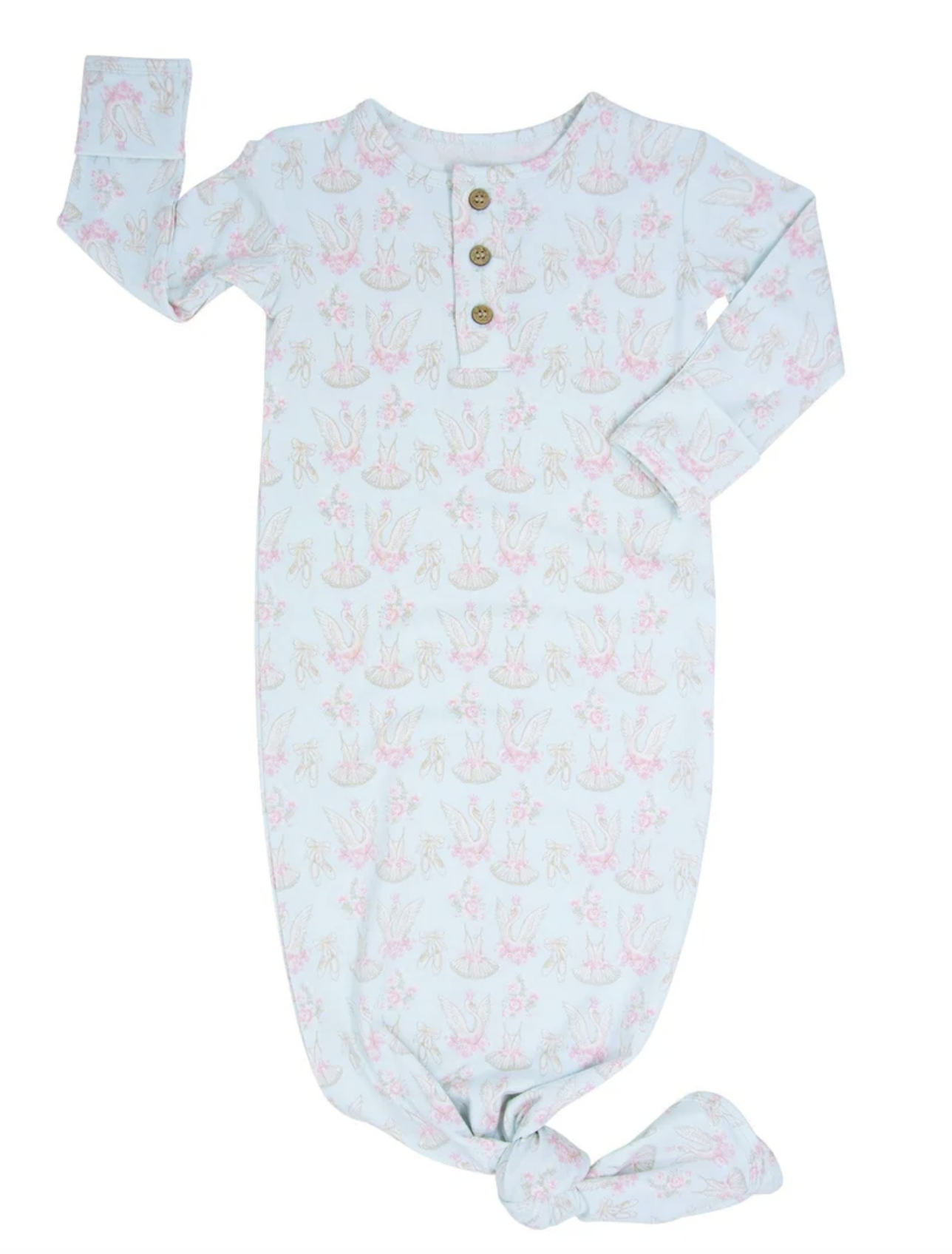 Swan Ballet Knotted Baby Gown