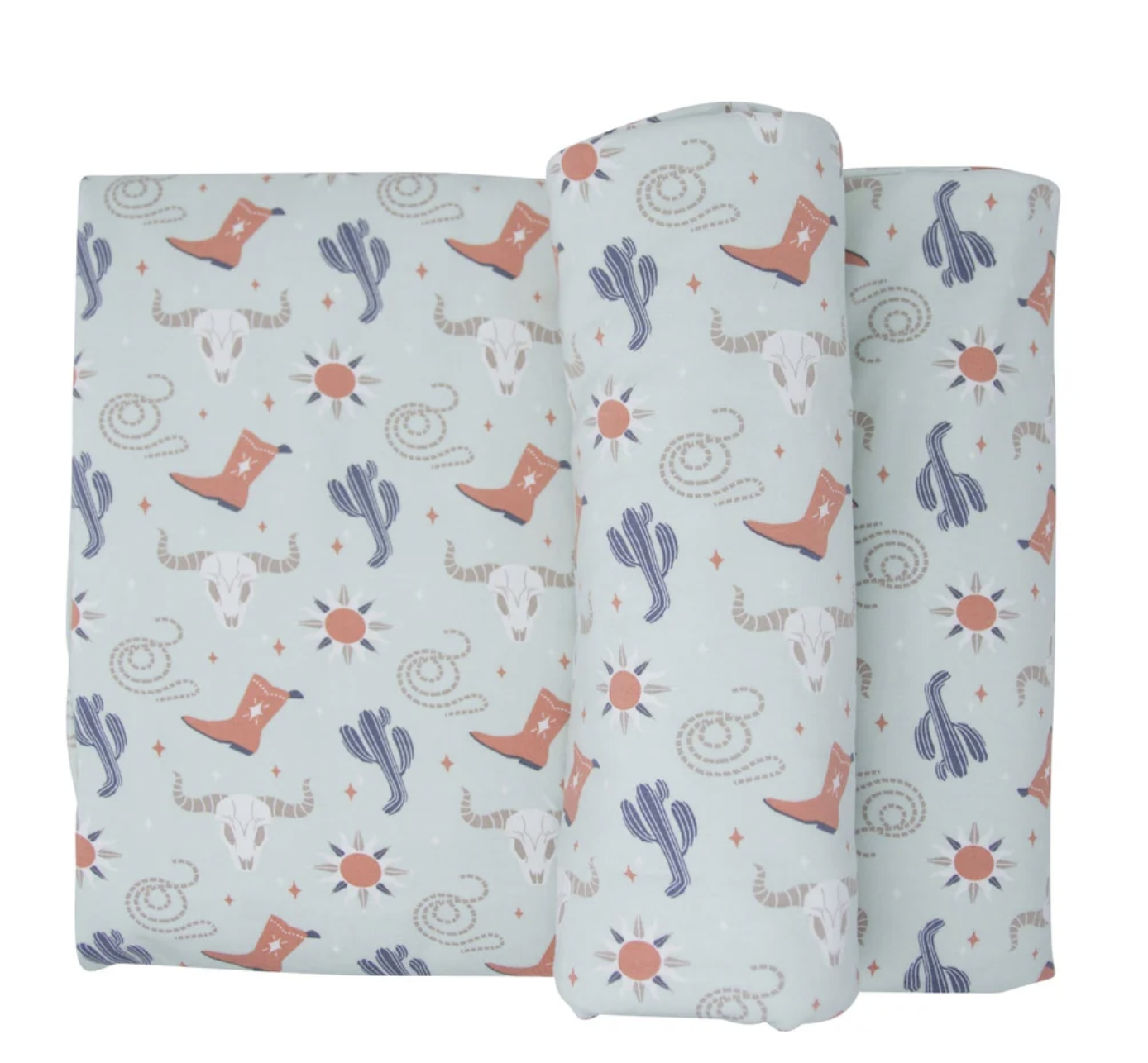 Bulls Boots Lasso Western Cloud Blanket