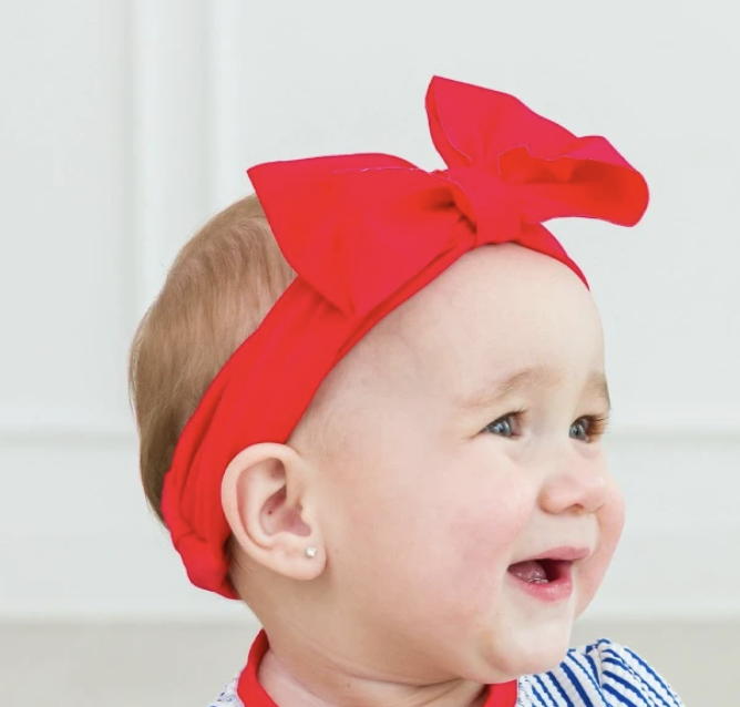 Vintage Red Swim Bow Headband