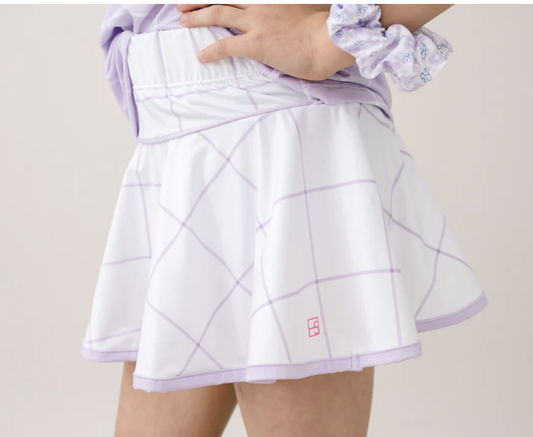 Quinn Skort - Pure Coconut Willington Windowpane