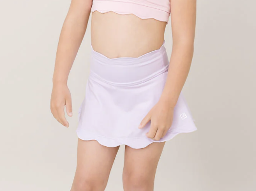 Zoe Scallop Skort - Petal Purple, Cotton Candy Pink