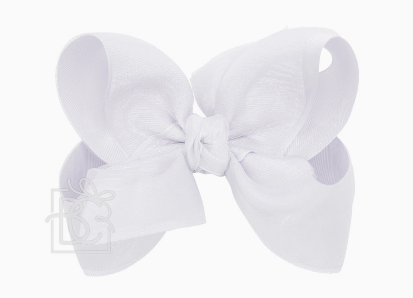 Lavender Layered Organza Bow On Clip