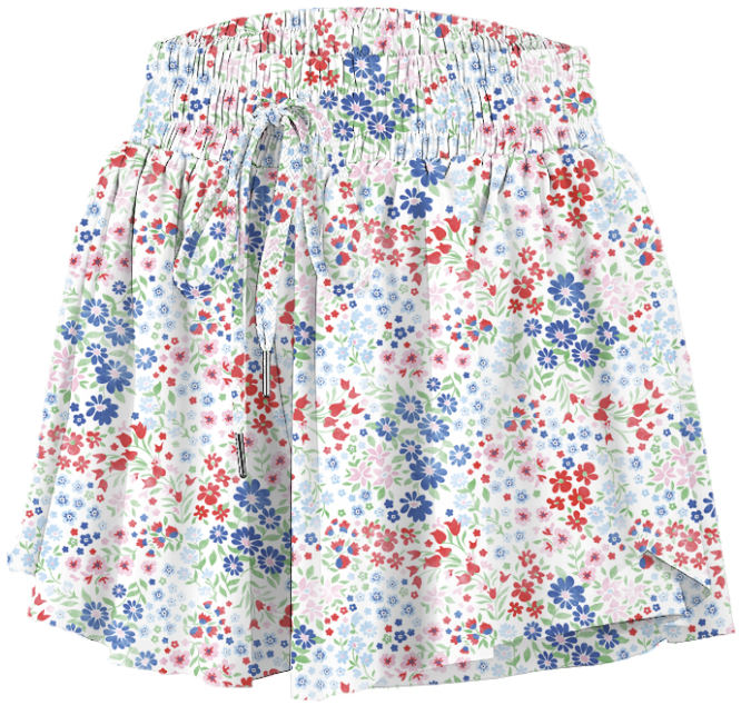 Liberty Flowers Butterfly Flowy Short