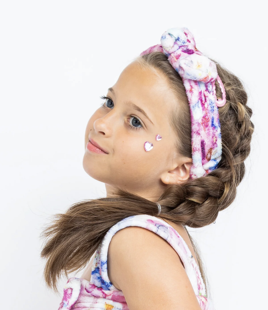 Pop Princess Plush Spa Headwrap w/Bow