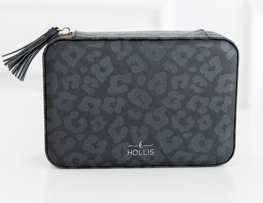 Black Leopard Jewelry Organizer