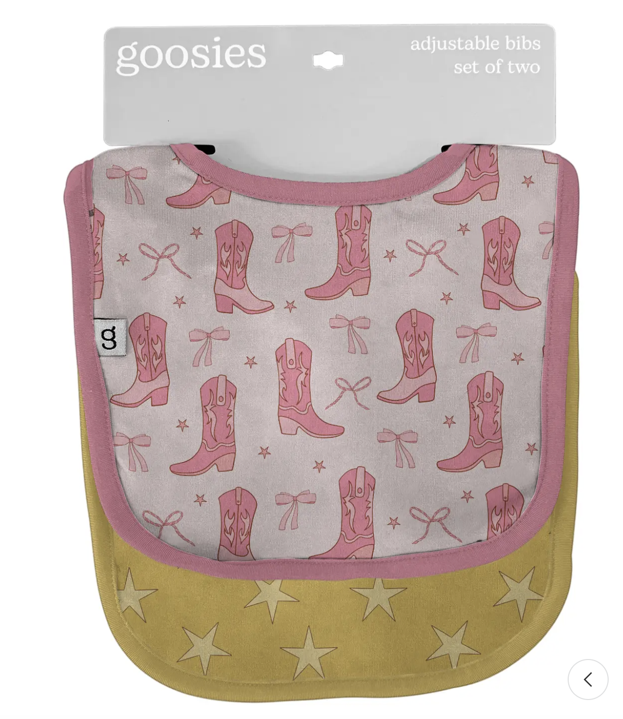 Cowgirl Boots & Bows - Bib Set