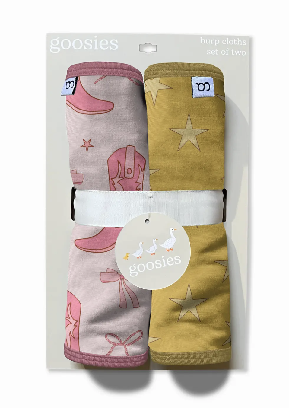 Cowgirl Boots & Bows - Burp Cloth Sets