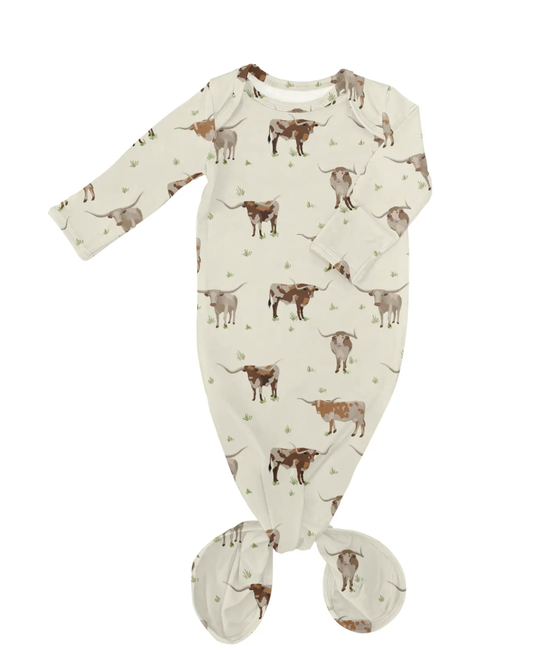 Longhorn Cows - Knotted Gown