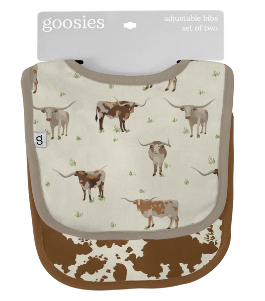 Longhorns Cows - Bib Set