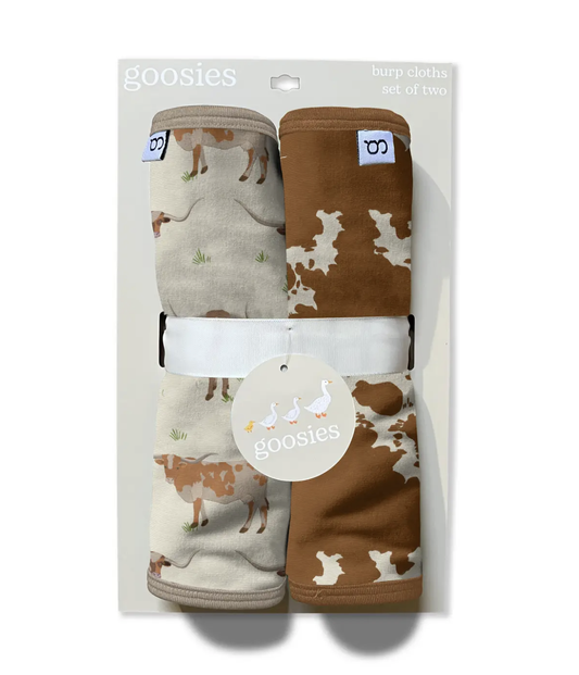 Longhorn Cows - Burp Cloth Set