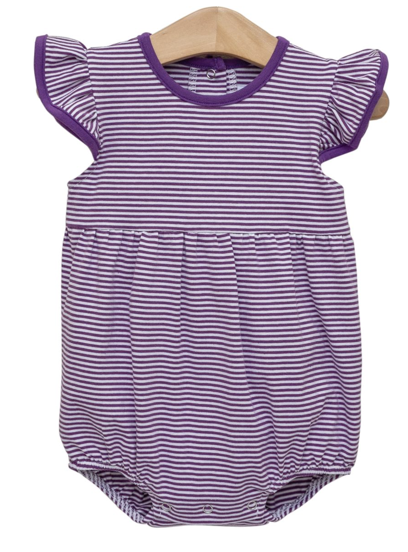 Lucy Game Day Bubble - Purple Stripe