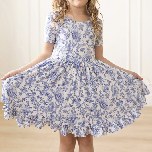 Posh Peanut Briar Ruffled Twirl Dress