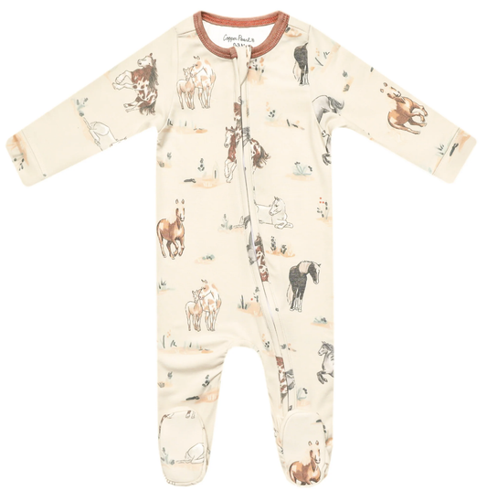 CP Montana Zip-Up Footie Pajama