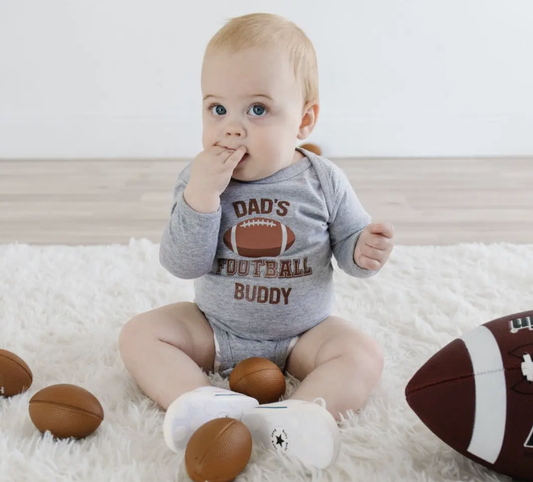 Dad's Football Buddy Long Sleeve Bodysuit