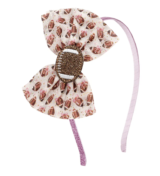 Football Cutie Tulle Bow Headband