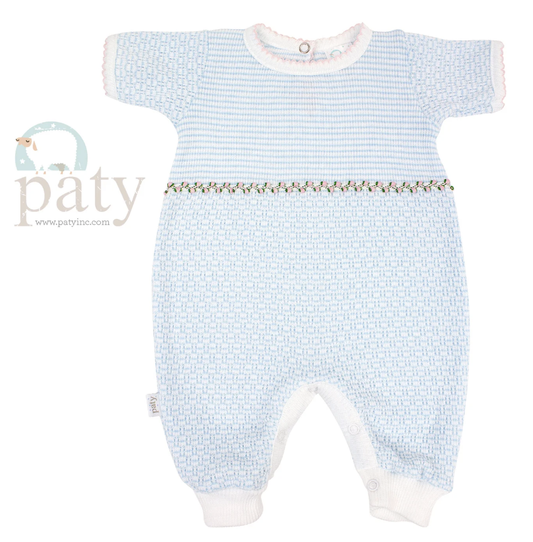 Paty Knit Romper Ruth Blue