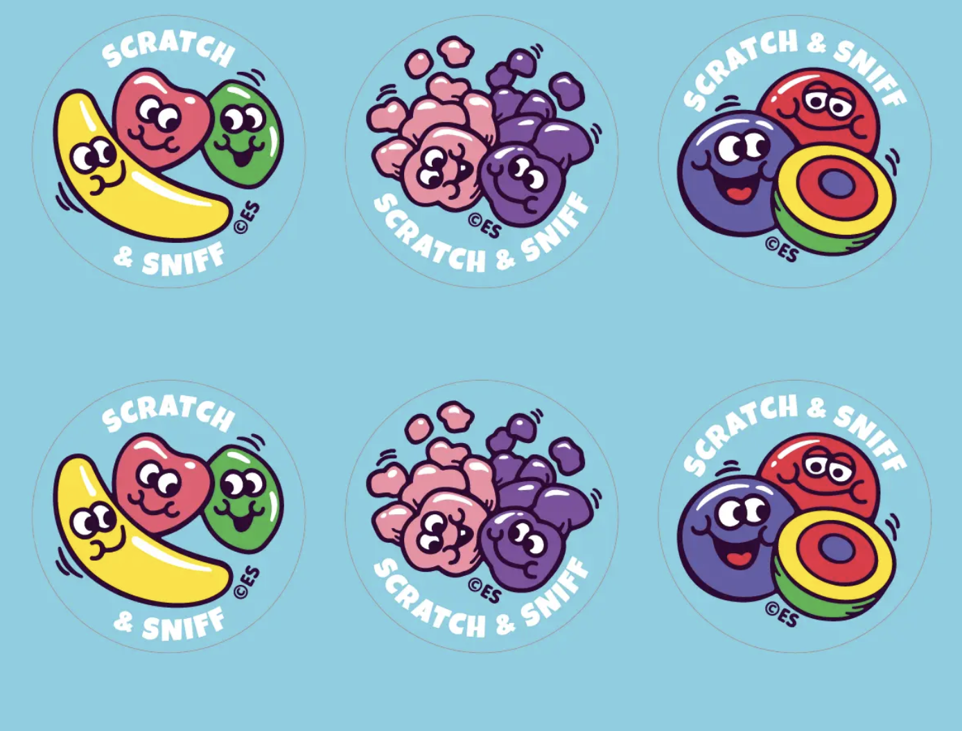 80s Candy Everythingsmells Scratch & Sniff Stickers