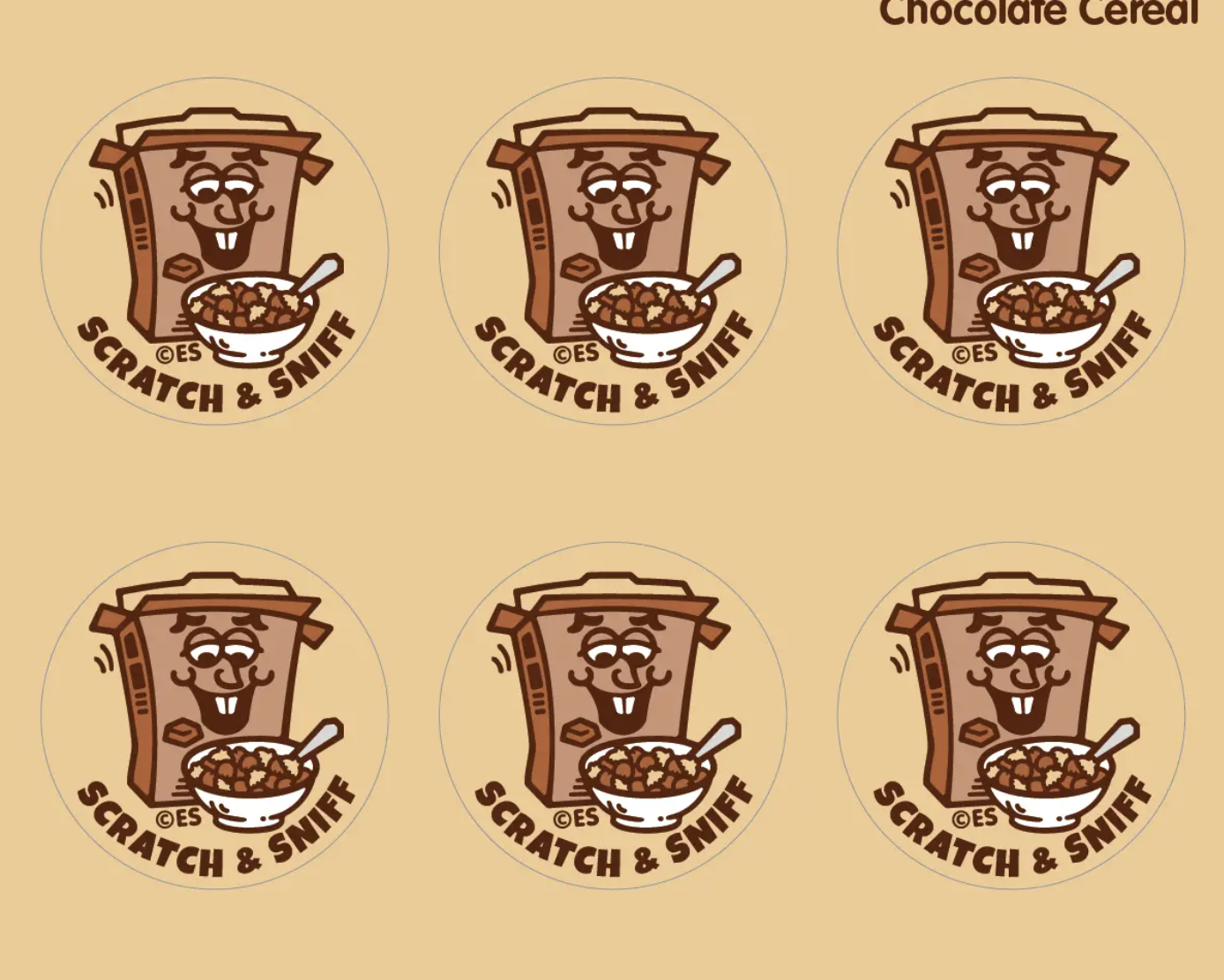 Chocolate Cereal Everythingsmells Scratch & Sniff Stickers