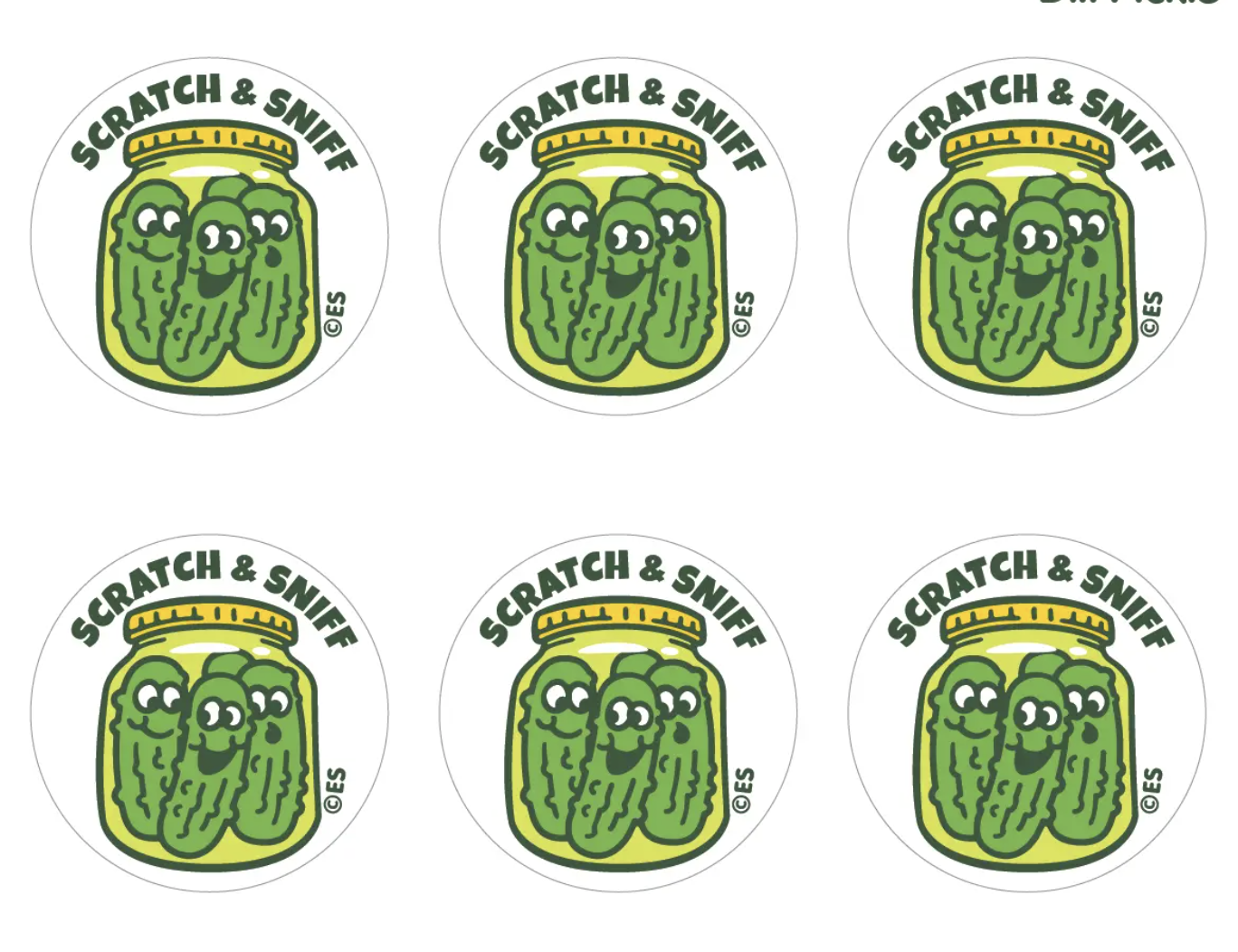 Dill Pickles Everythingsmells Scratch & Sniff Stickers