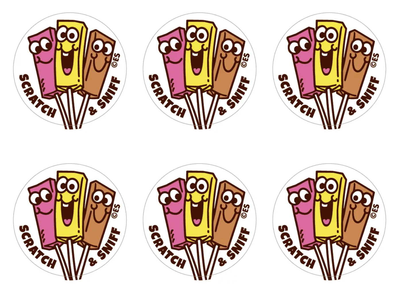 Taffy Lollipops Everythingsmells Scratch & Sniff Stickers