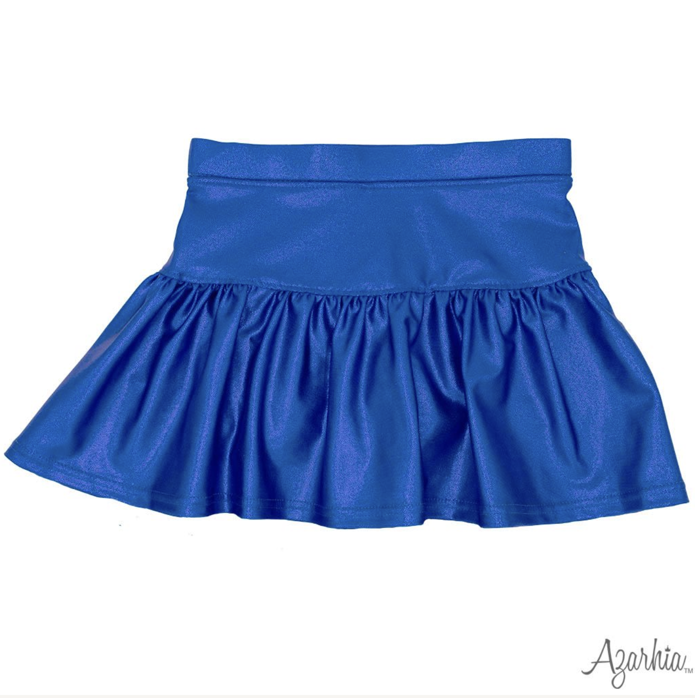 Gathered Skort in Royal Shimmer