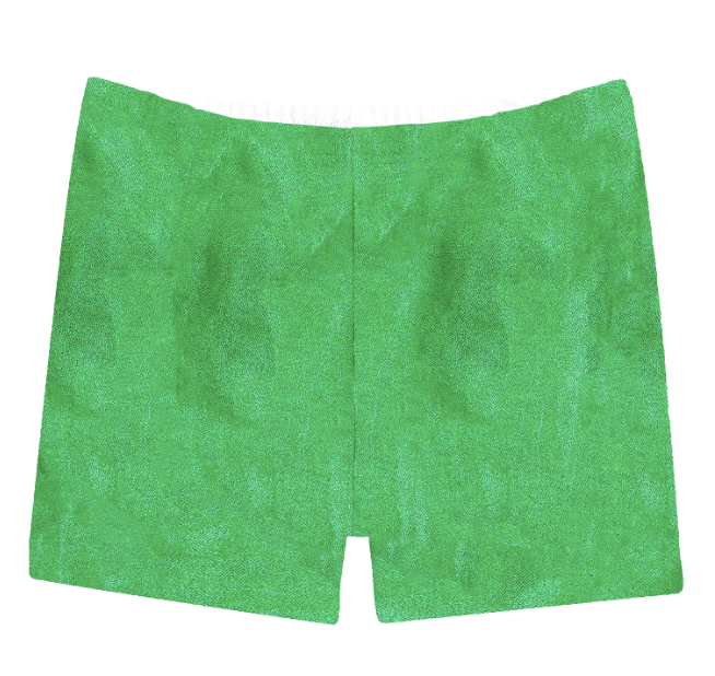 Shimmer Biker Short in Kelley Green