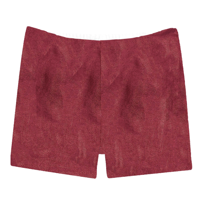 Shimmer Biker Short in Maroon