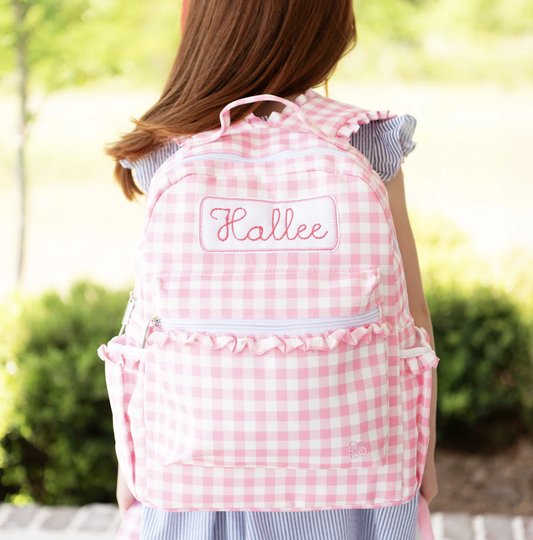 Backpack- Pink Gingham