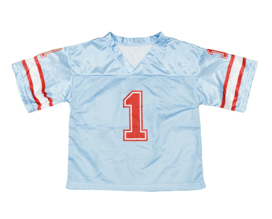 Belle Cher Light Blue & Red Football Jersey