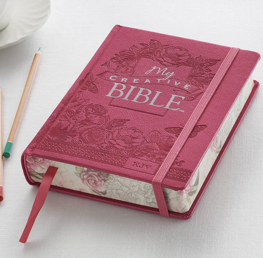KJV My Creative Bible Faux Leather Hc, Pink