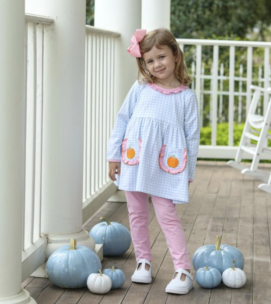 TSK Pumpkin Ruffle Pants Set