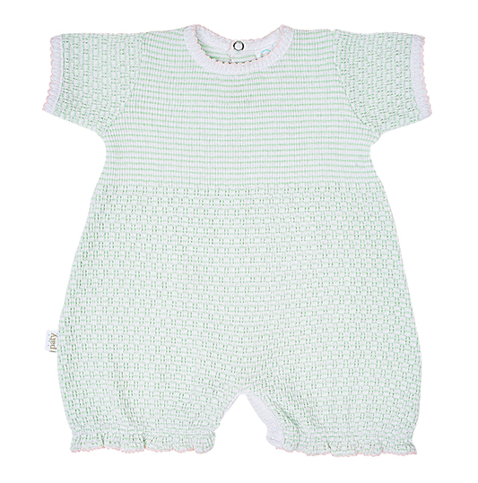 Paty Knit Stripe Bubble Mint w/Pink & White Trim