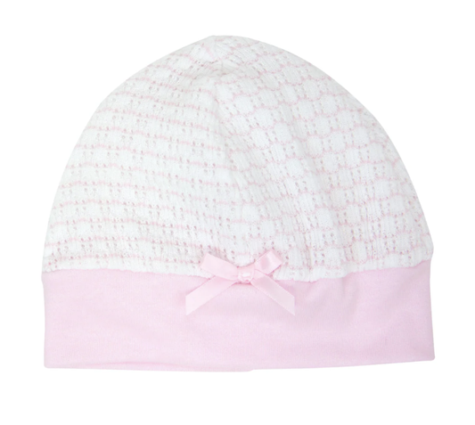 Paty Knit Beanie Pink w/Pima Trim Pink