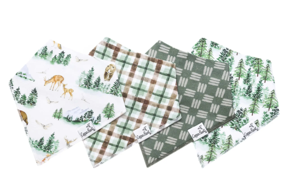 Copper Pearl Grayson Bandana Bib Set (4-Pack)