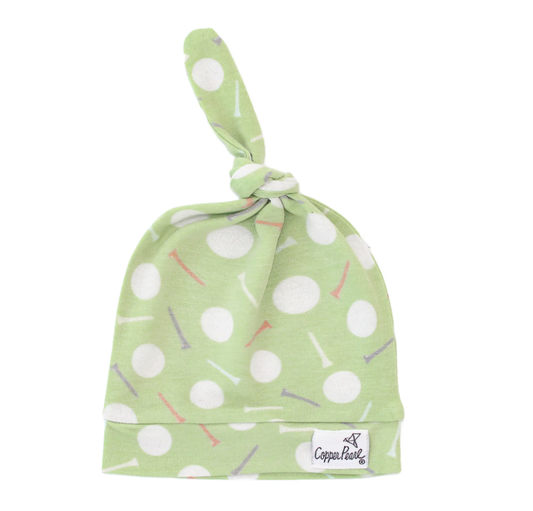 Copper Pearl Bogey Top Knot Hat