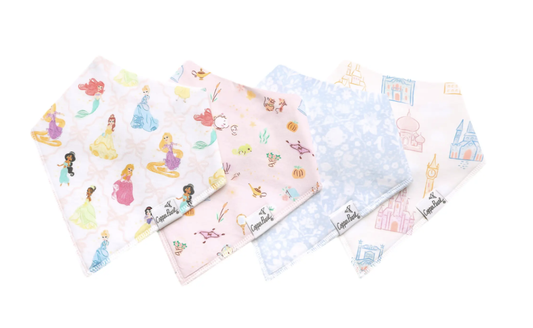 Copper Pearl Disney Princess Bandana Bib Set (4-Pack)