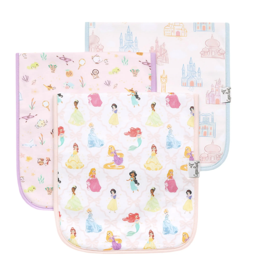 Copper Pearl Disney Princess Burp Cloth Set (3-Pack)