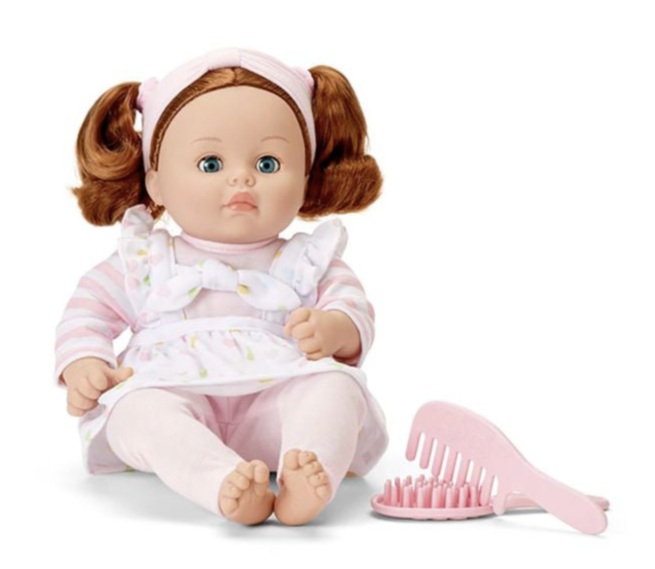 Madame Alexander 14''My Little Girl Polka Dot Pinafore